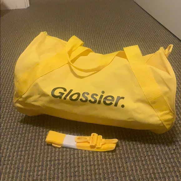 glossier duffle bag